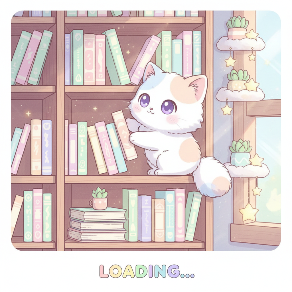 로딩 중인 고양이